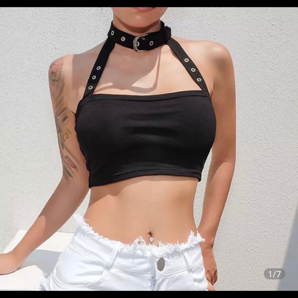 Sexy Black crop top